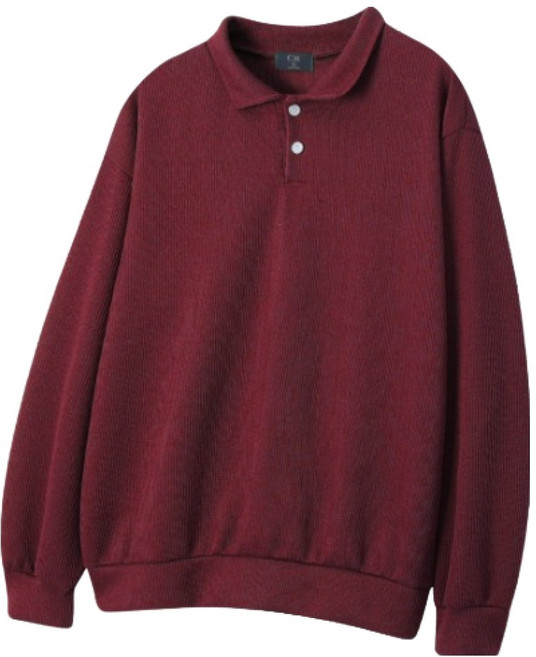 후리스타일 남성용 투버튼 카라니트 맨투맨 HRCM_천무열