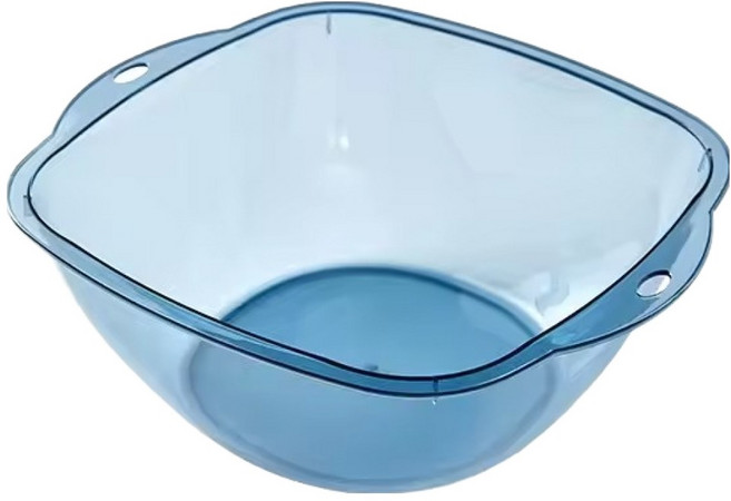 조인메이드 다용도 투명 대야 바가지 대형, 블루, 1개