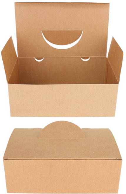 블룸엣홈 크라프트 치킨박스 튀김박스 대, 단품, 25개