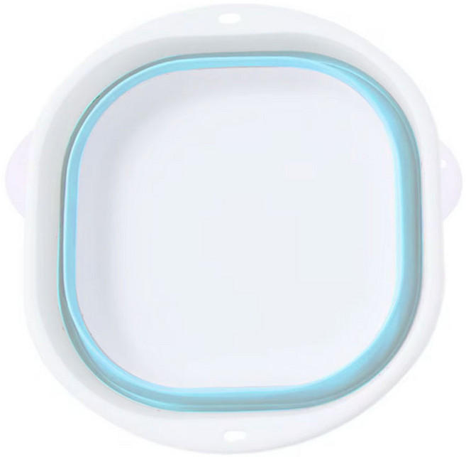 조인메이드 벽걸이 접이식 다용도 대야 바가지 대형, 블루, 1개