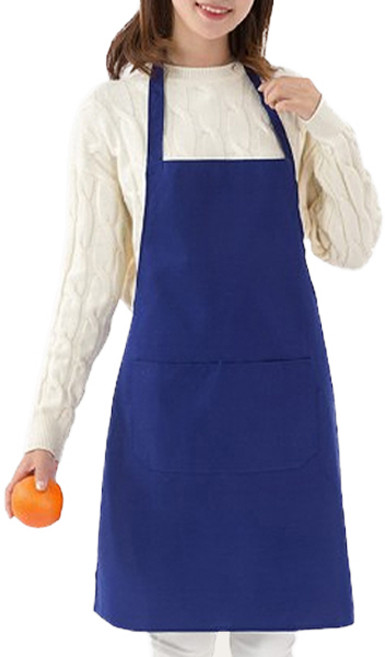 헬로젬 코스트 손님용 포켓 목걸이형 앞치마, 코발트블루, 1개