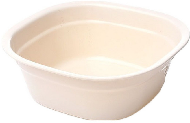 스퀘어 다용도 대야 중형, 아이보리, 1개