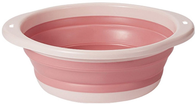 조인메이드 다용도 접이식 대야 특대형, 핑크, 1개