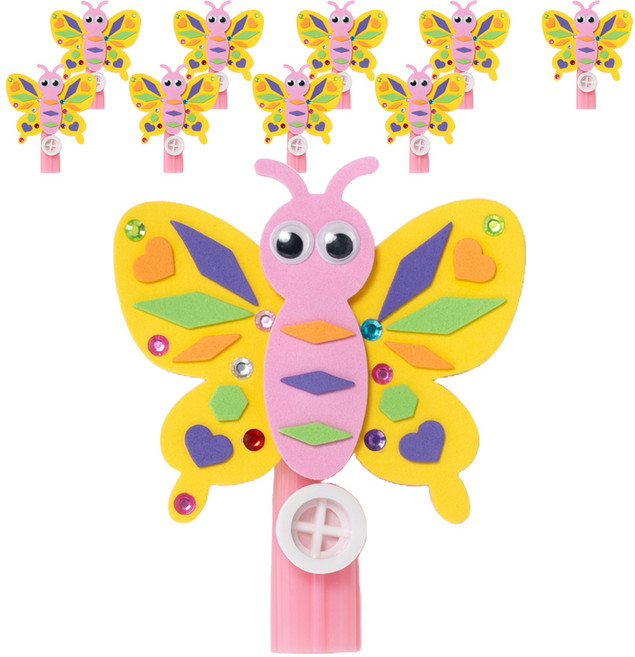 민화샵 봄 피리 만들기 S240083A, 나비, 10개