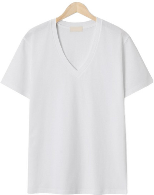 엠엔씨 남성용 통기성 심플 깊은 브이넥 반팔 티셔츠 MDBT518SR