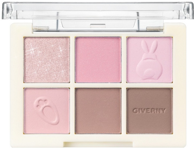 지베르니 소프트 아이 팔레트 5g, 02레이지핑크, 1개