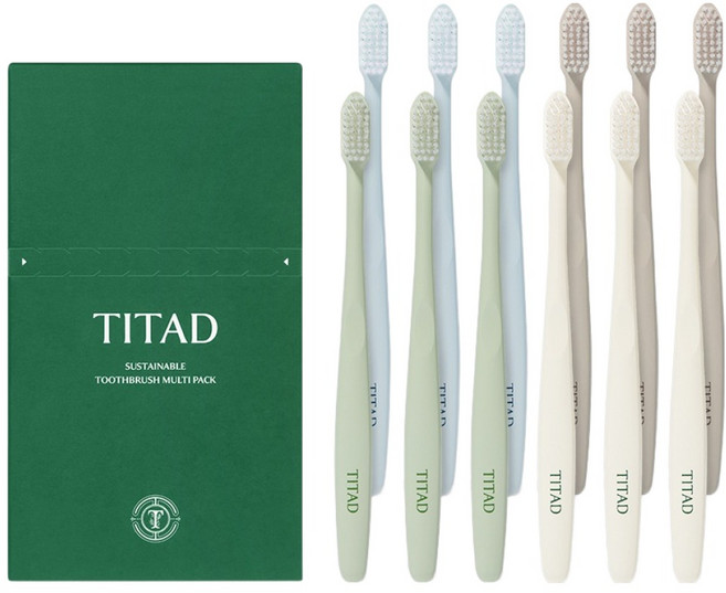 티타드 서스테이너블 칫솔, 12개입, 1개