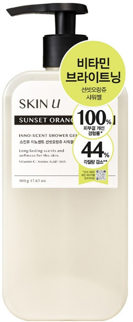 스킨유 이노센트 샤워젤 선셋오랑쥬, 500g, 1개