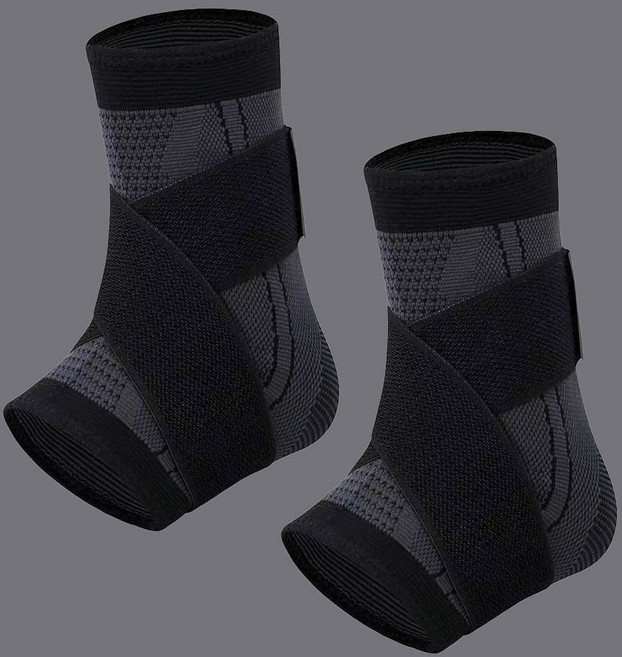 스포츠 고탄력 압박 발목보호대 2p, 1세트