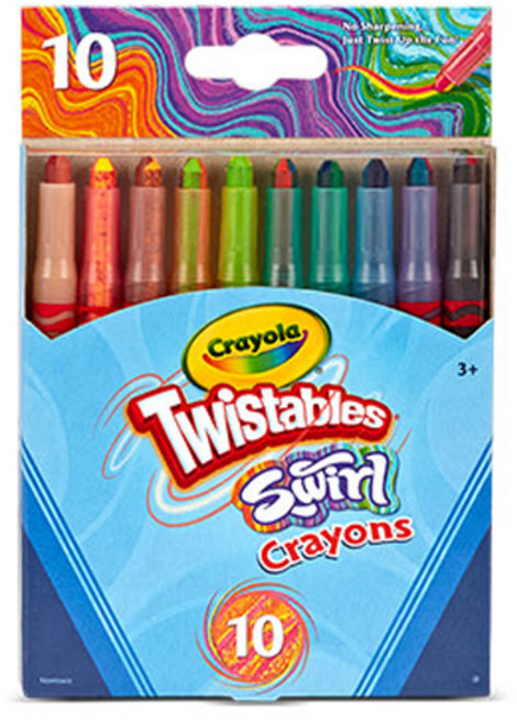 크레욜라 컬러풀 트위스트 크레용 10종 세트, 1세트, 10색