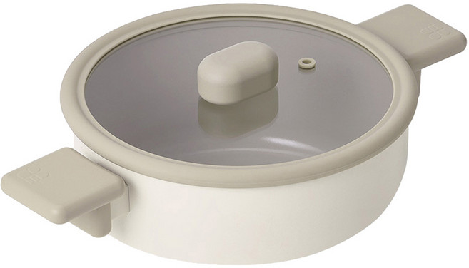 네오플램 인덕션 슈슈 IH 전골냄비, 20cm, 크림베이지, 1개