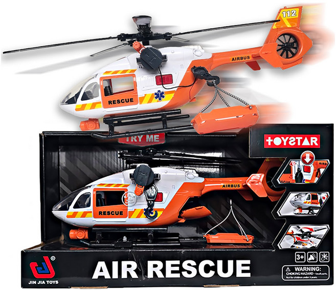 진지아토이즈 아이아이엘 구조헬기 파이어 완구, 오렌지, 1개