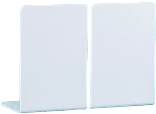 온업 컬러 북앤드 책꽂이 2p, 화이트