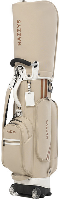 헤지스골프 2025 바퀴달린 캐디백 HZCB-009M, 베이지