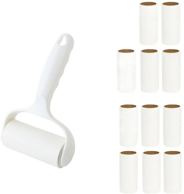 원이네 사선컷팅 테이프 클리너 핸들 + 리필 12p 세트, 1세트