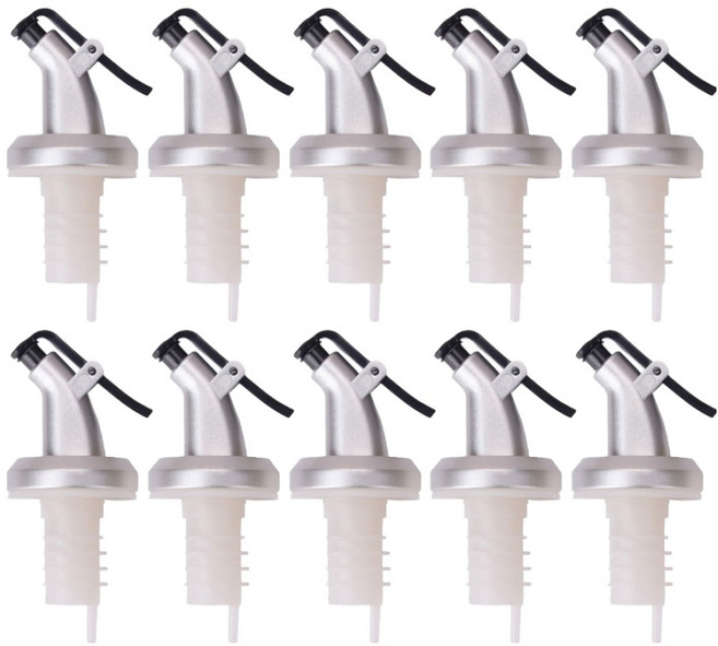 리온하임 실리콘 푸어러 오일 양념 소스 원터치 마개, 화이트, 10개