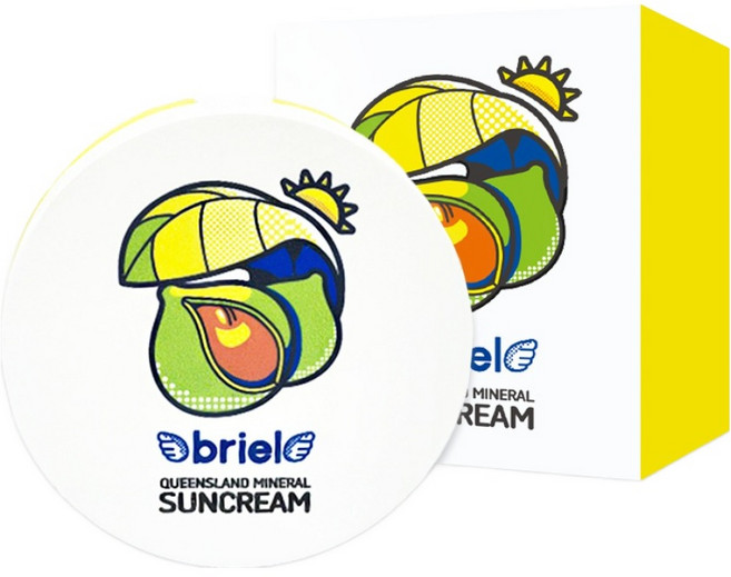 韓國 briel 嬰幼兒用昆士蘭礦物防曬粉餅 SPF50+ PA++++, 15g, 1個