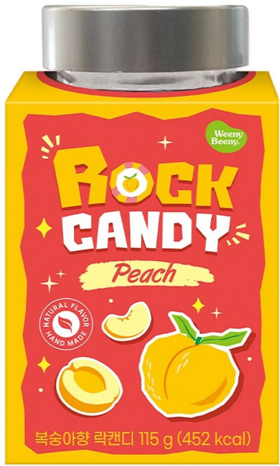 위니비니 락캔디 복숭아, 115g, 1개