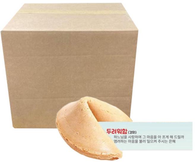 FortuneCookie 에프씨웍스 성령칠은 바이블 400 과자 400p, 5g, 1개