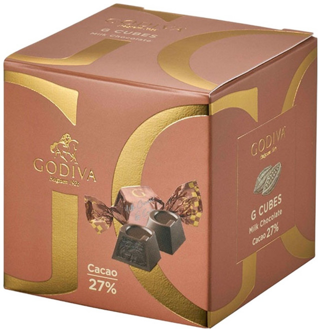 고디바 지큐브 밀크 초콜릿 7p, 56g, 1개