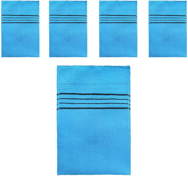 원이네 빅사이즈 때타월, 블루, 1개입, 5개