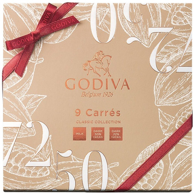 고디바 까레 어쏘트먼트 밀크 앤 다크 초콜릿 9p, 45g, 1개