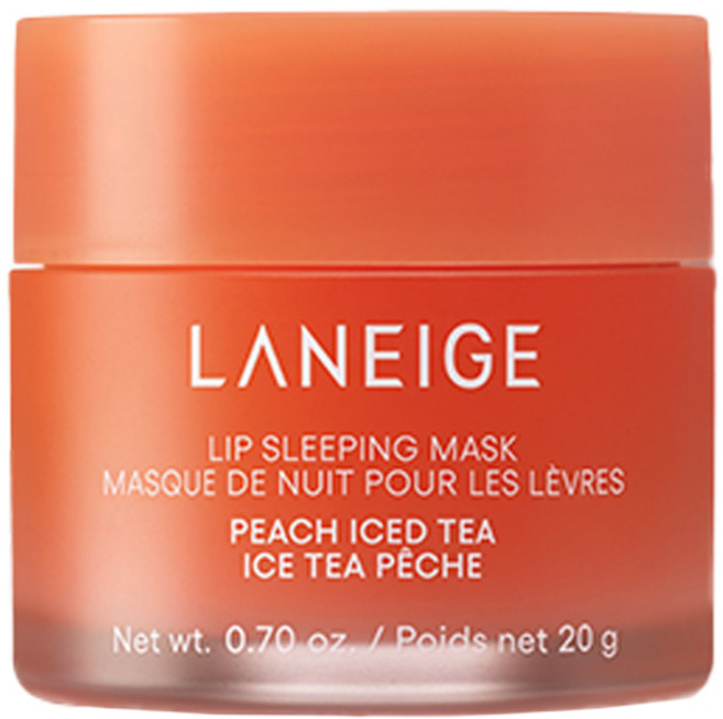 LANEIGE 蘭芝 睡眠唇膜 EX 蜜桃冰茶, 20g, 1個