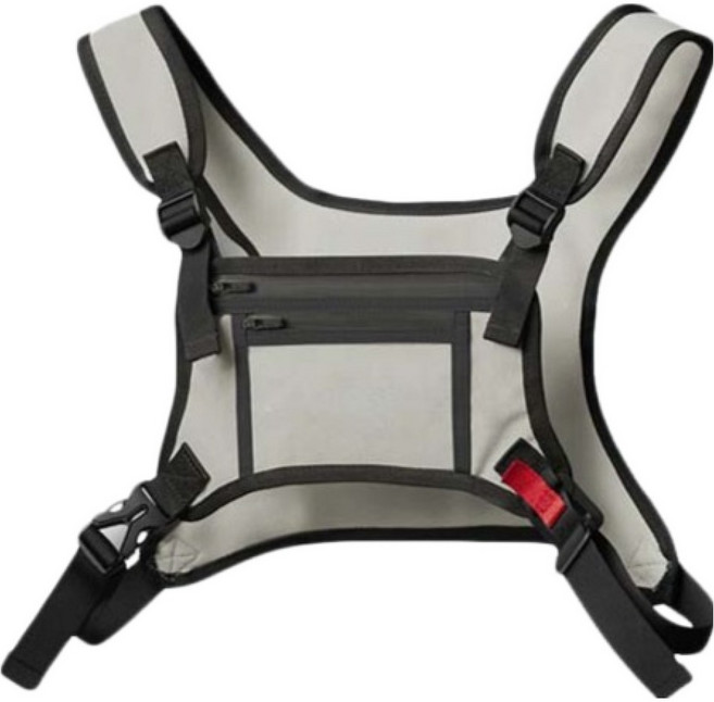 레너트 스포츠 포켓백 수납 조끼, 그레이, 1개