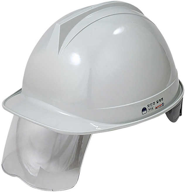 동명 투구형 보안경 안전모 DMS-D-3002SH, 그레이, 1개