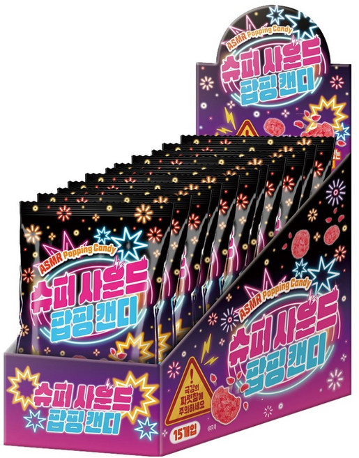 슈퍼사운드 팝핑캔디 15p, 1개, 150g