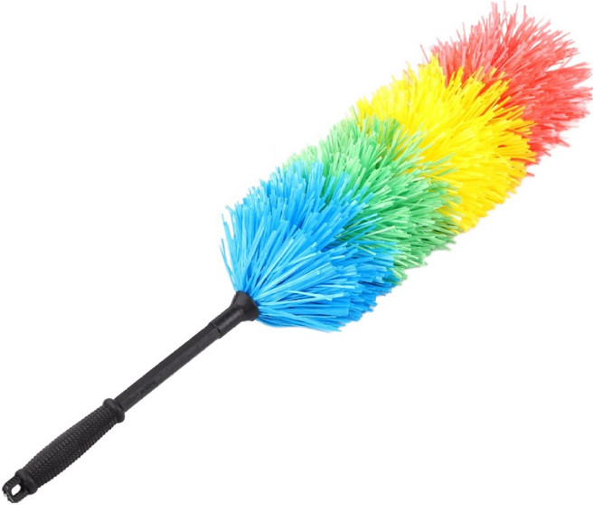 생활드림 그물망 정전기 먼지털이 65cm, 혼합색상, 1개