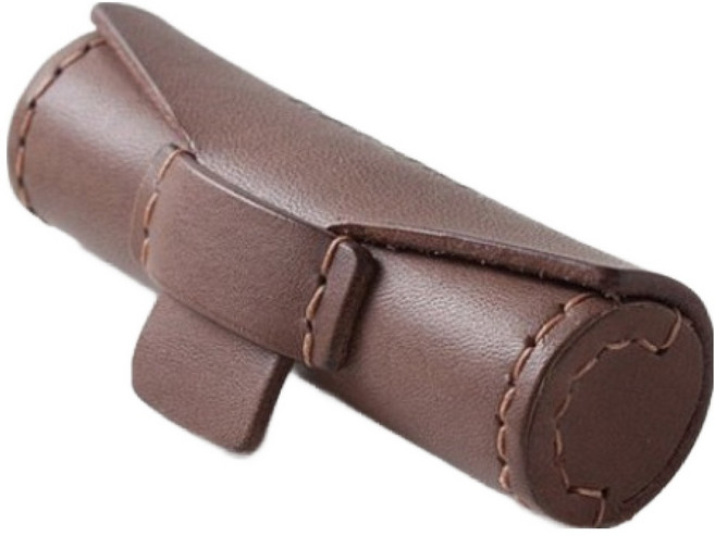 쿠미핸즈 가죽 도장 케이스, 다크브라운