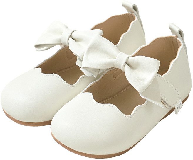 발소리 베이비잼 여아용 밀키베리 플랫 슈즈