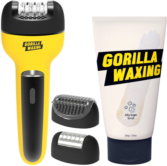 고릴라왁싱 모근제거기 + 젤리 슈가 스크럽 세트, ELSCRSET01, 모근제거+제모면도기