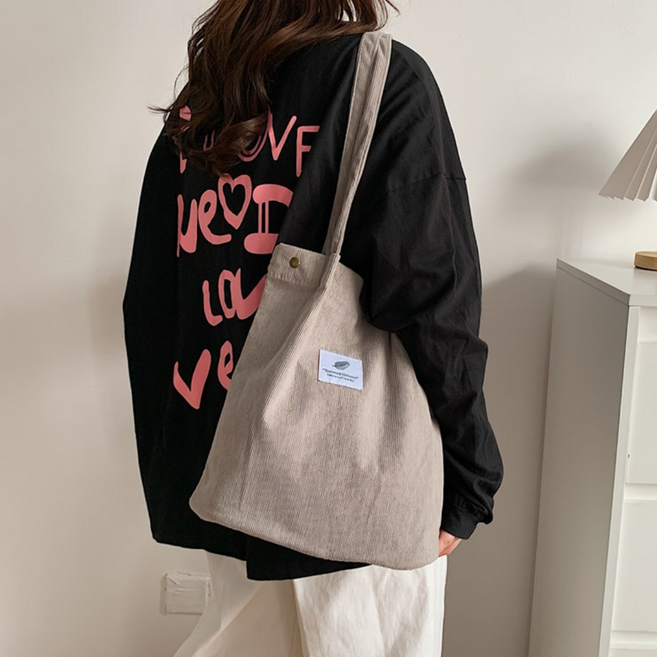 다비글로우 데일리 보부상 코듀로이 숄더백