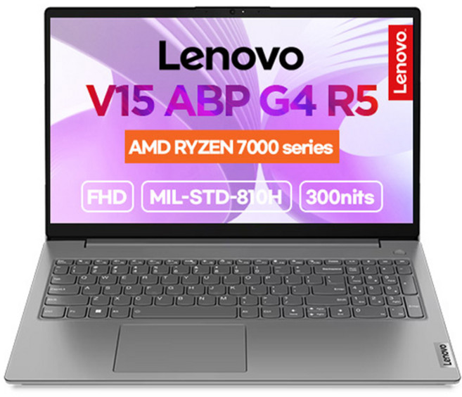레노버 2024 V15 G4 ABP 15.6 라이젠5 라이젠 7000 시리즈, Iron Grey, 1TB, 16GB, Free DOS, 82YY0019KR