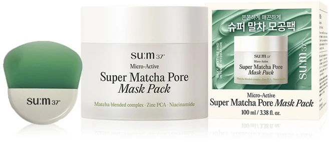 숨37도 마이크로액티브 슈퍼 말차 포어 마스크, 1개, 1개입 - 쿠팡