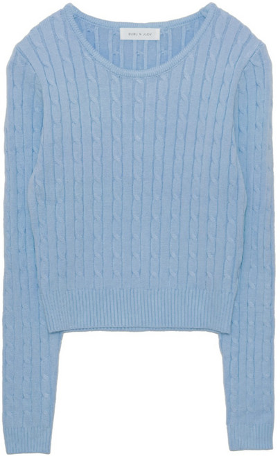 부루앤쥬디 여성용 캔디크롭꽈라운드 슬림 니트 ORBPO505B