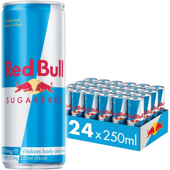 레드불 슈가프리, 250ml, 24개 - 쿠팡