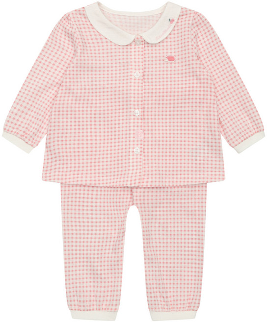 타티네쇼콜라 유아용 GL 엘 체크 실내복 상하의 세트