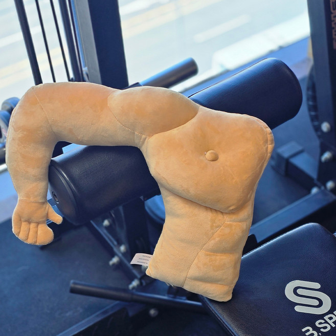 다다랜드 근육 몸짱 남친 인형 팔베게 바디필로우, 살색