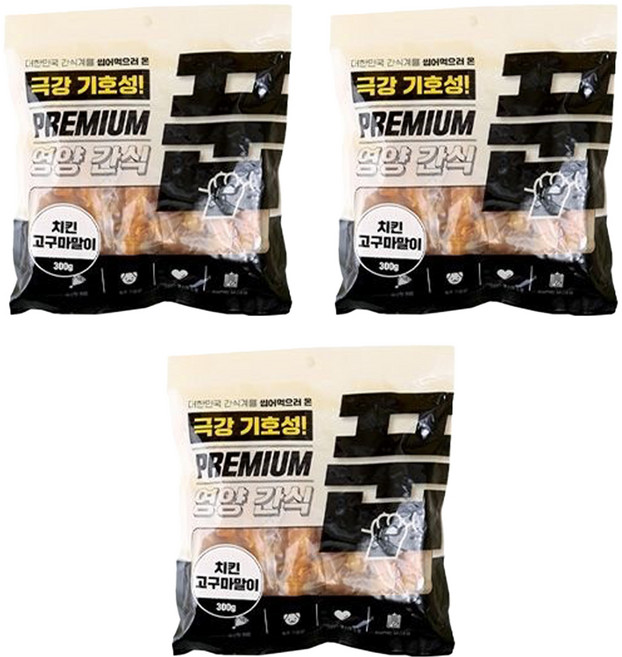 풉 독 치킨 고구마말이, 3개, 300g, 혼합맛(치킨/고구마)