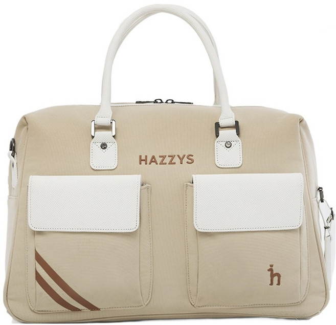 HAZZYS GOLF 2025年男女通用款高爾夫波士頓包 HZBB-009M, 米色