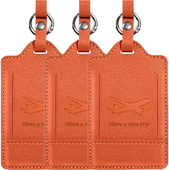 벨리안 튼튼한 여행용 캐리어 골프백 가죽 네임택 3p