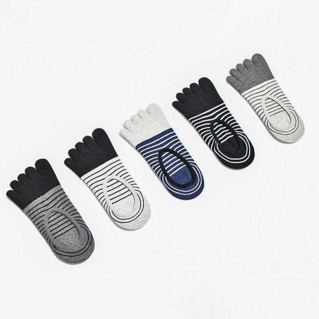 남성용 링글 발가락 덧신 5족 세트