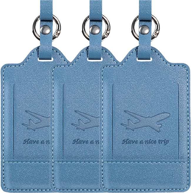 벨리안 튼튼한 여행용 캐리어 골프백 가죽 네임택 3p