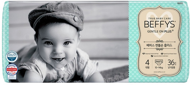 베피스 젠틀온 플러스 팬티형 기저귀 남녀공용, 대형(L), 36매