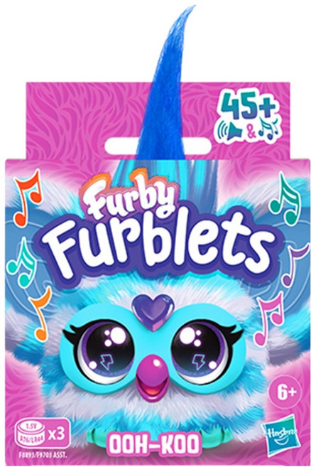 Hasbro 孩之寶 菲比 Furblet Ooh-Koo 互動玩偶, 54mm, 1個, 混合顏色