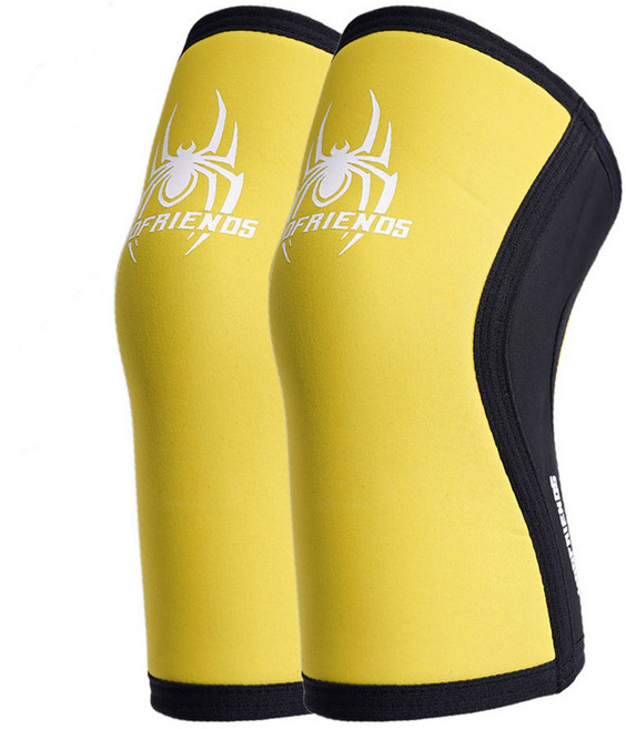 와드프렌즈 스파이더 무릎보호대 7mm, 1세트, Yellow