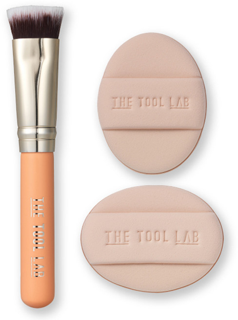 더툴랩 스킨핏 컨실 듀오 브러쉬 + 핑거퍼프 가로 + 핑거퍼프 세로 세트, 1세트, 혼합색상